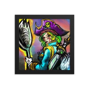 Lady Spork Framed poster